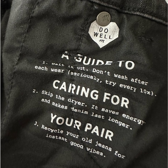 Madewell Black Skinny High-Rise Distressed Button-Fly Jeans Plus Size 35P - Picture 12 of 14